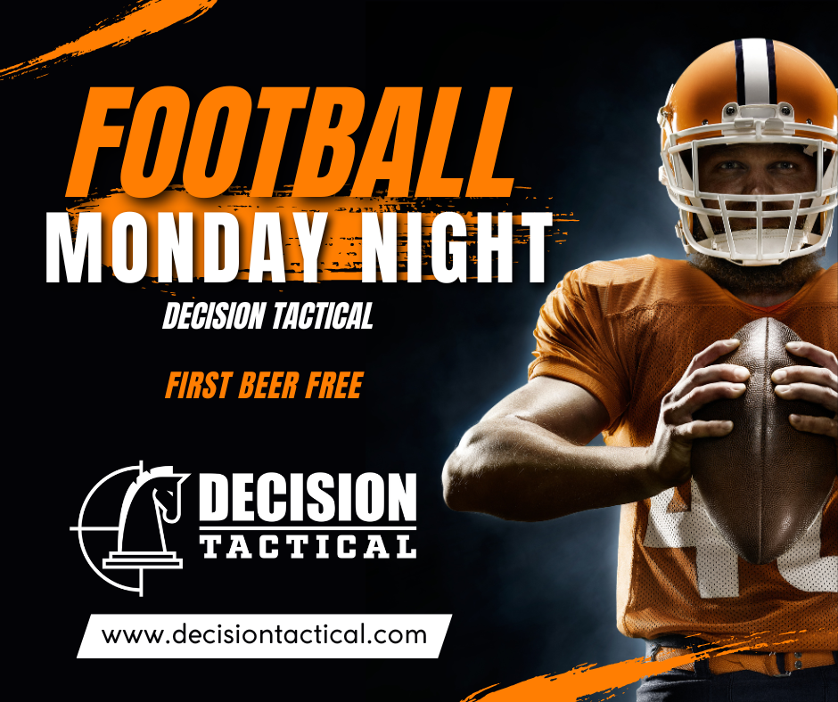 Monday night football at Sanford, FL's best sports bar, Decision Tactical