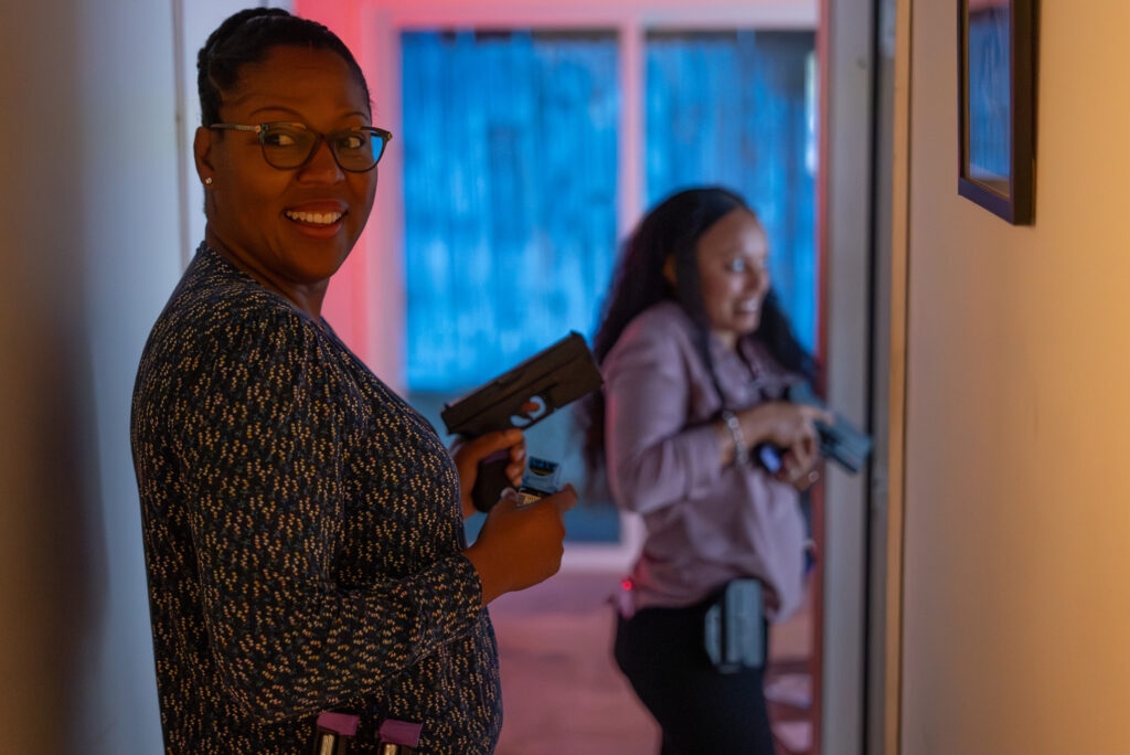 Corporate Group Live Scenario Experience | Decision Tactical Orlando - Decision Tactical | Indoor Theme Park Corporate group experiencing live tactical scenarios at Decision Tactical in Sanford, Orlando Florida