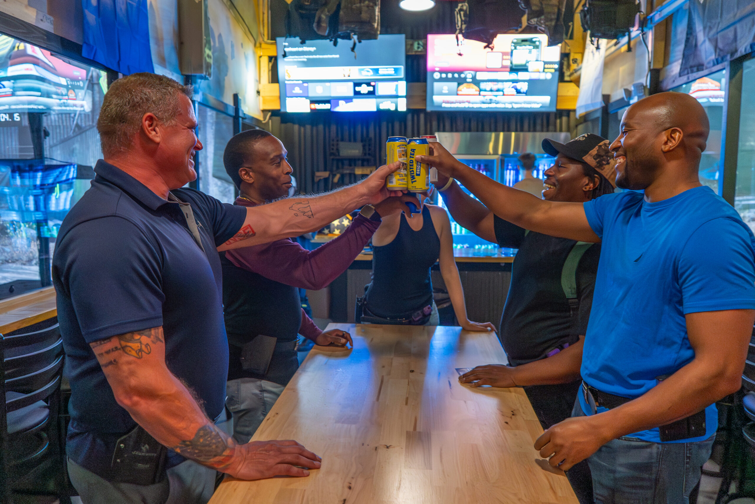 Private event group at Decision Tactical in Orlando — corporate team building and birthday party venue with exclusive tactical experiences in North Orlando
